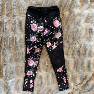 Zella Girls' Floral WorkOut Pants, Size 7-8